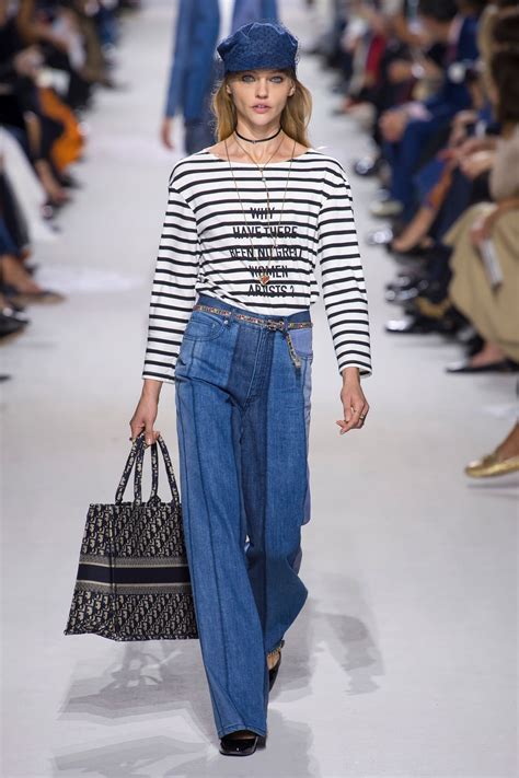 dior striped denim.